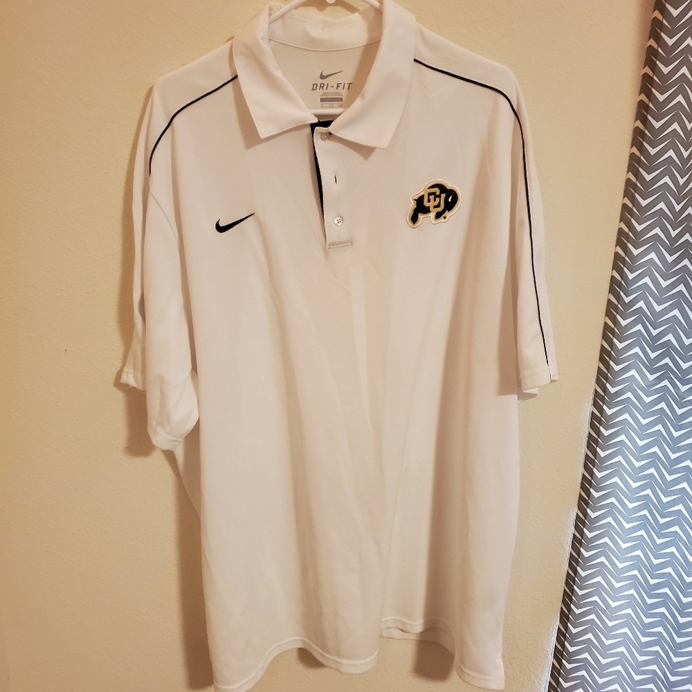 Nike University of Colorado dri-fit Polo t-shirt